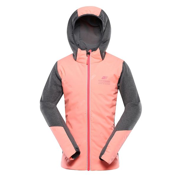 ALPINE PRO Children's quick-drying sweatshirt ALPINE PRO GOMARO neon salmon