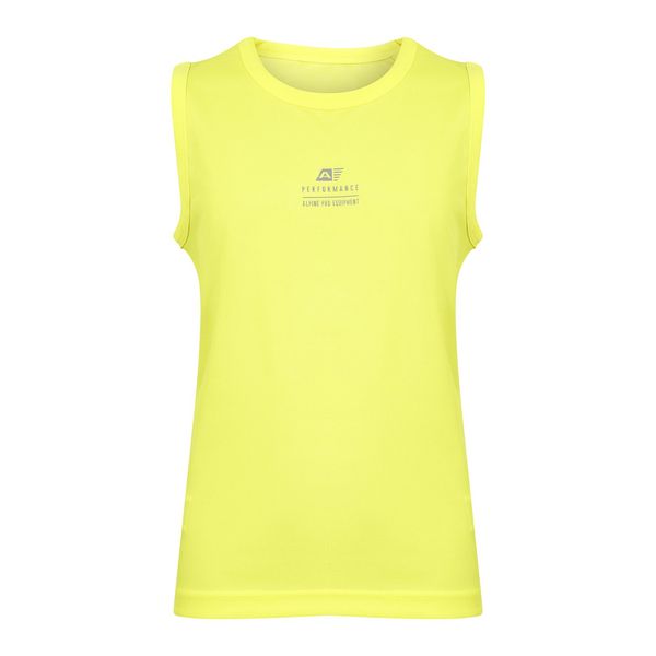 ALPINE PRO Children's quick-drying tank top ALPINE PRO NEQO neon safety yellow