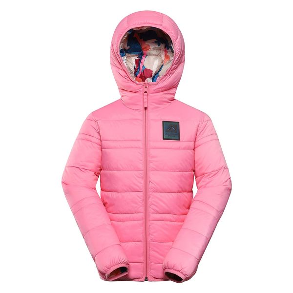 ALPINE PRO Children's reversible jacket hi-therm ALPINE PRO DOUWO pink cosmos variant pa