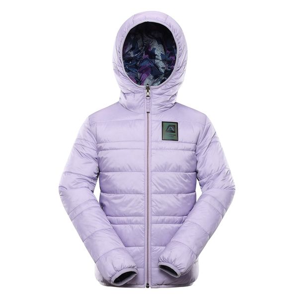 ALPINE PRO Children's reversible jacket hi-therm ALPINE PRO EROMO pastel lilac variant pd