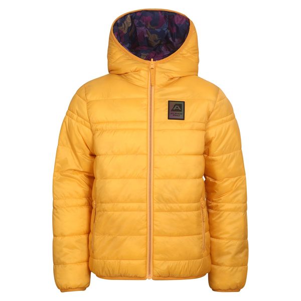 ALPINE PRO Children's reversible jacket hi-therm ALPINE PRO MICHRO banana variant pb