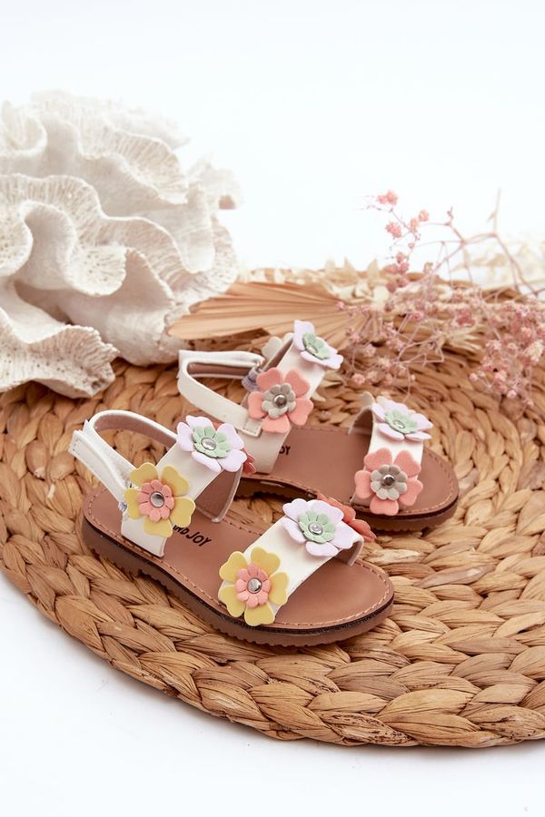 Kesi Children's sandals decorated with flowers Multicolor Tinette