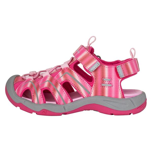 ALPINE PRO Children's sandals with reflective elements ALPINE PRO ANGUSO magenta