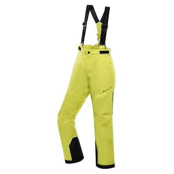 ALPINE PRO Children's ski pants with PTX membrane ALPINE PRO OSAGO sulphur spring