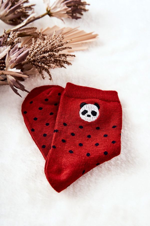 Kesi Children's socks In Body Panda Red