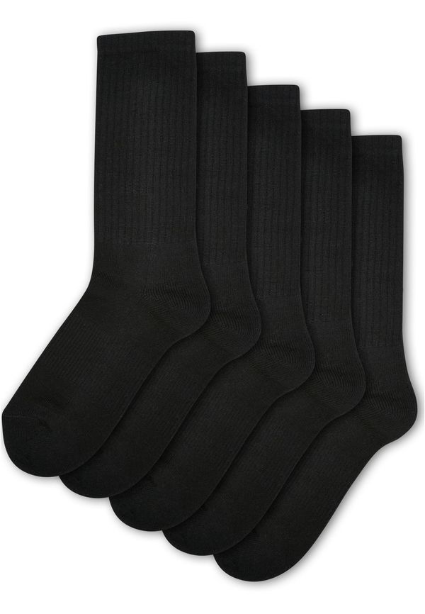 Urban Classics Children's Sports Socks 5-Pack Black