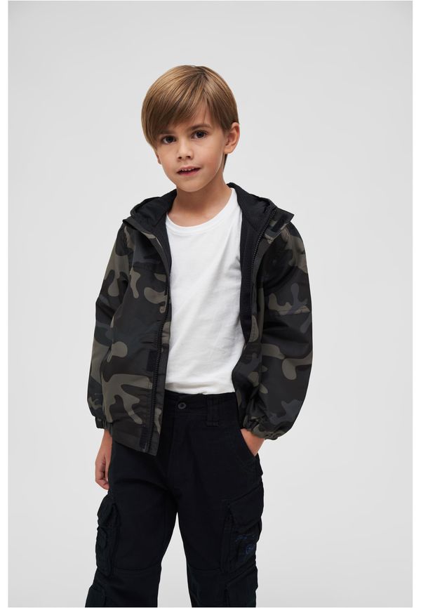 Brandit Children's Summer Windbreaker with Darkcamo Front Zipper