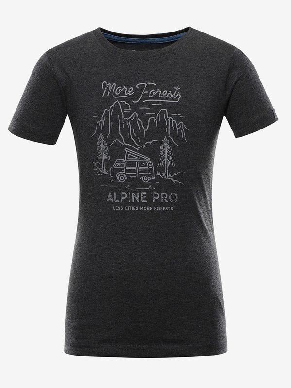 ALPINE PRO Children's T-shirt ALPINE PRO FRAMO black