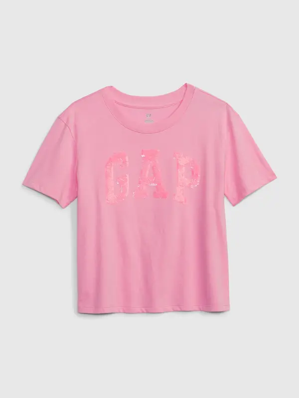 GAP Children's T-shirt organic logo GAP - Girls