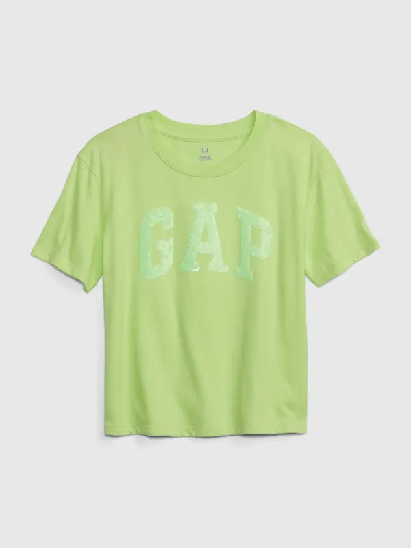 GAP Children's T-shirt organic logo GAP - Girls