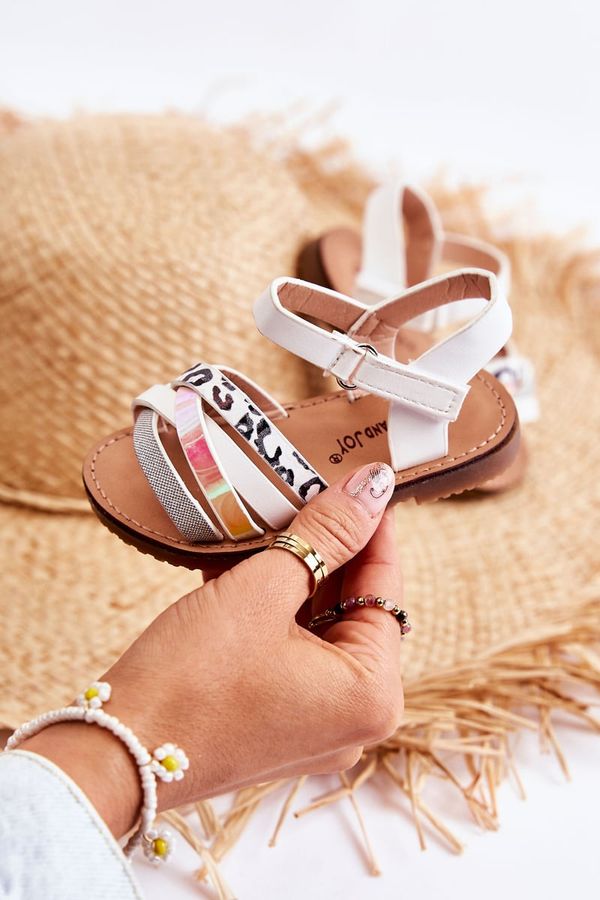Kesi Children's white summer sandals Nelson