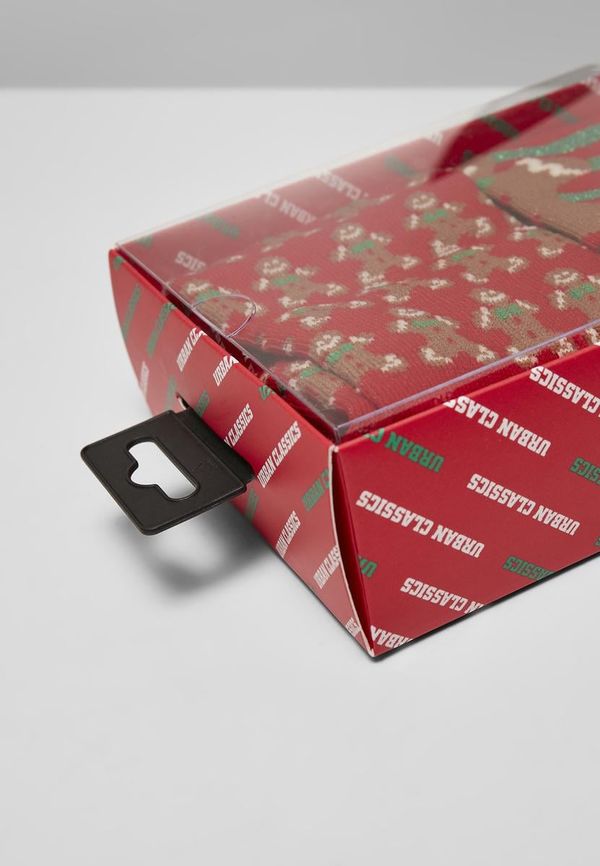 Urban Classics Accessoires Christmas gingerbread socks - 3-pack multicolored