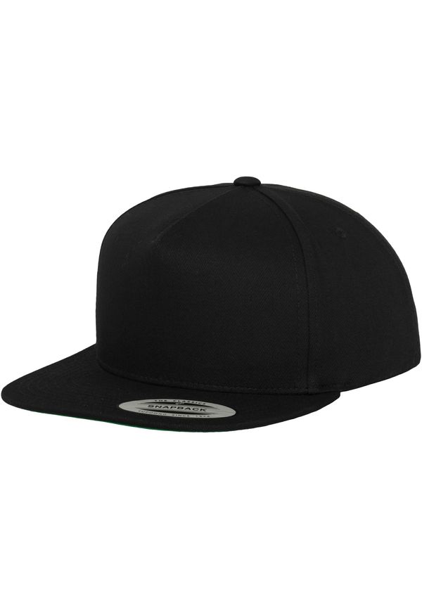 Flexfit Classic 5 Panel Snapback Cap Black/Green