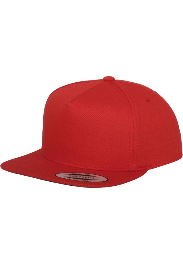 Flexfit Classic 5 Panel Snapback Red