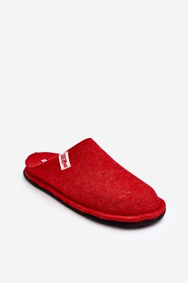 BIG STAR SHOES Classic Women's Big Star Slippers Red