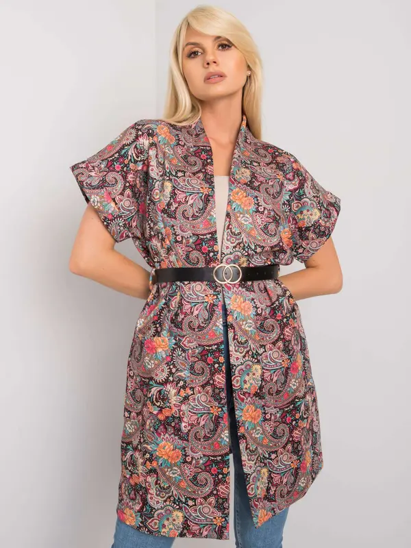 Italy Moda Coat-DHJ-PL-6025A.24X-black-red