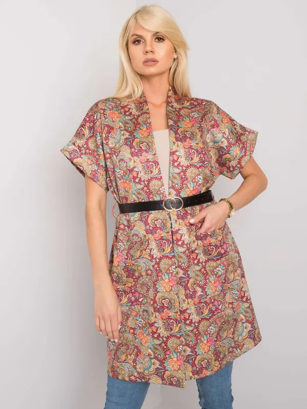 Italy Moda Coat-DHJ-PL-6025A.24X-burgundy