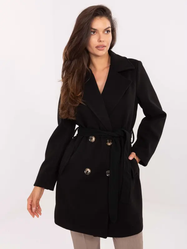 RUE PARIS Coat-IT-EN-A9590.85-black