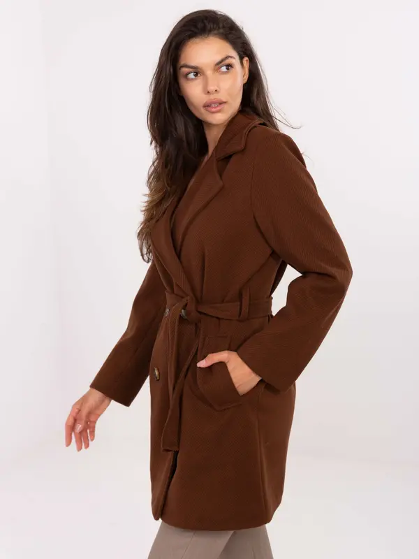 RUE PARIS Coat-IT-EN-A9590.85-brown
