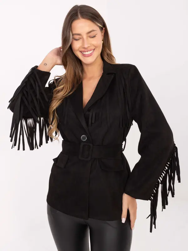 RUE PARIS Coat-IT-PL-5792.33-black