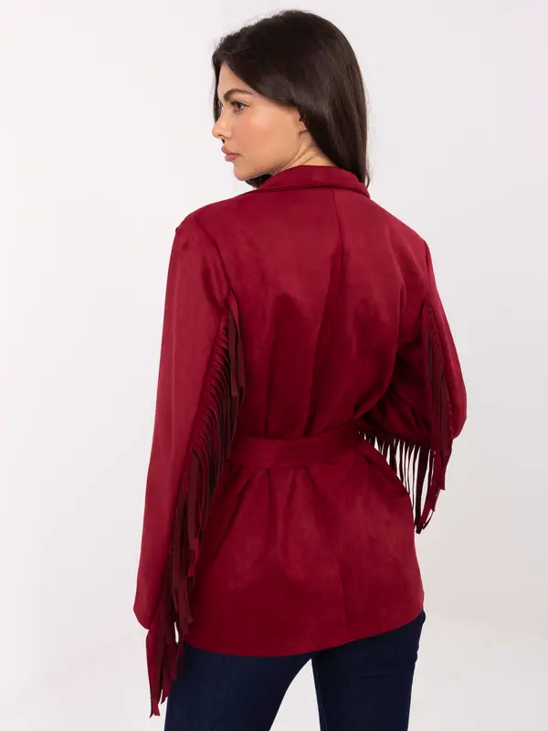 RUE PARIS Coat-IT-PL-5792.33-burgundy