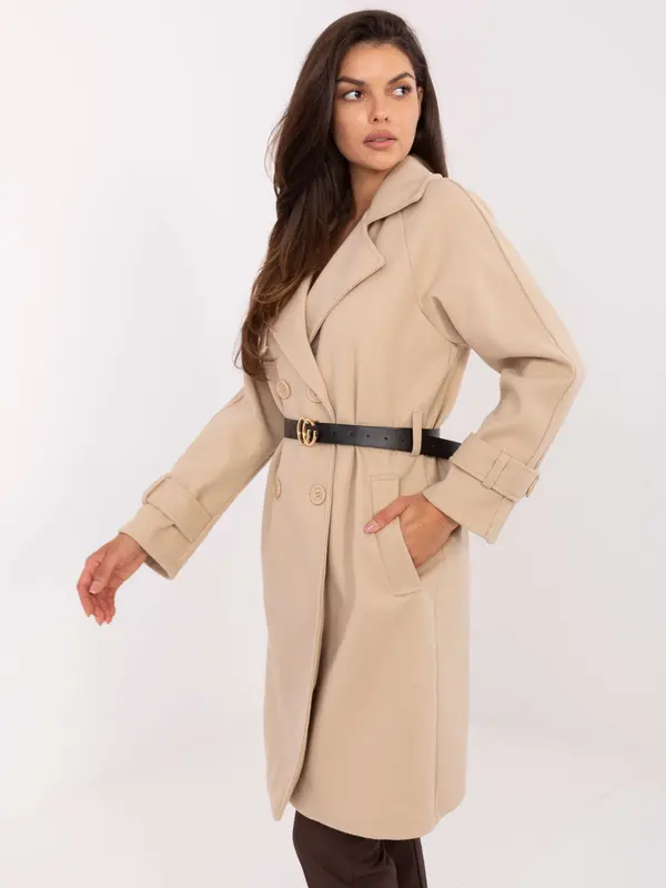 RUE PARIS Coat-IT-PL-FL5712.84-beige