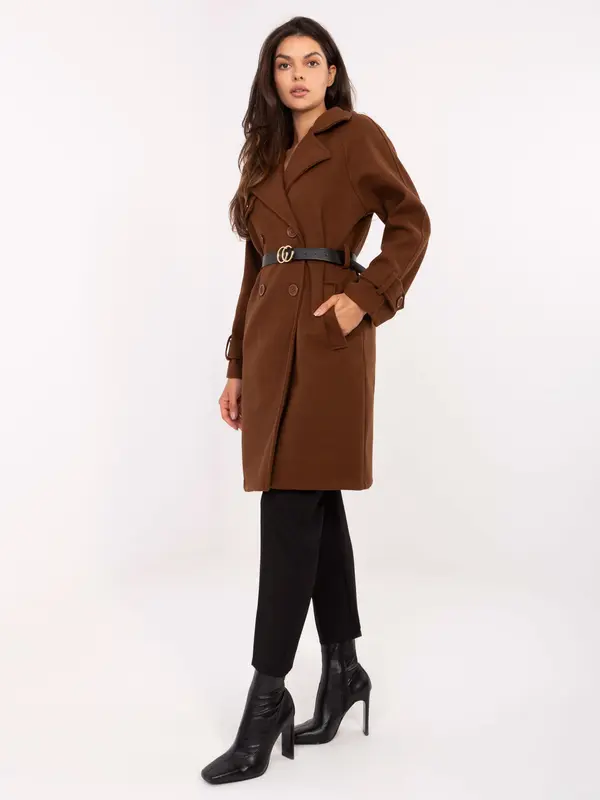 RUE PARIS Coat-IT-PL-FL5712.84-brown