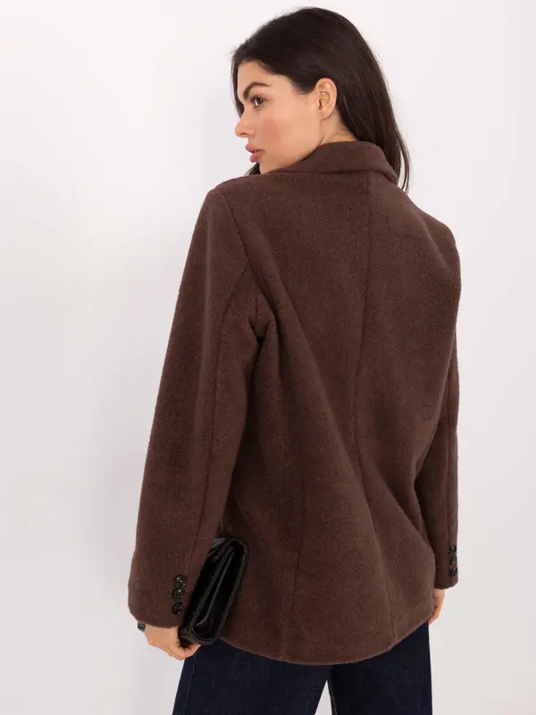 RUE PARIS Coat-IT-PL-FL7696.16-brown