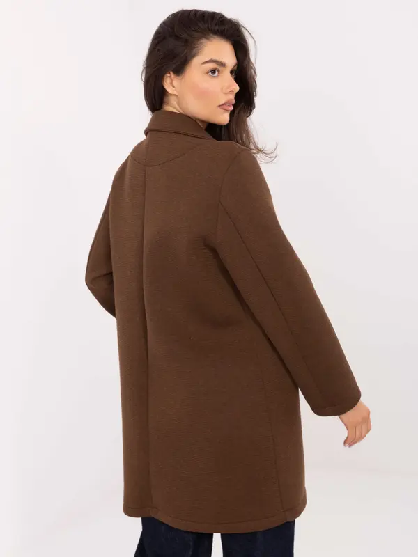 RUE PARIS Coat-IT-PL-FL8153.60-brown