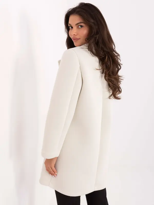 RUE PARIS Coat-IT-PL-FL8153.60-light beige