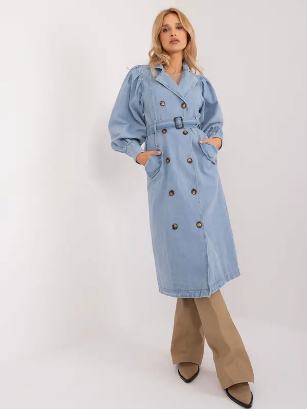 Trendy. ING Coat-NM-PL-TR295.22-light blue