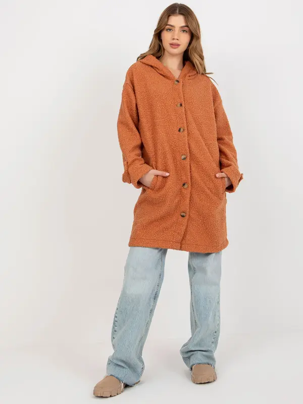 RELEVANCE Coat RV-PL-8449.98P-dark orange