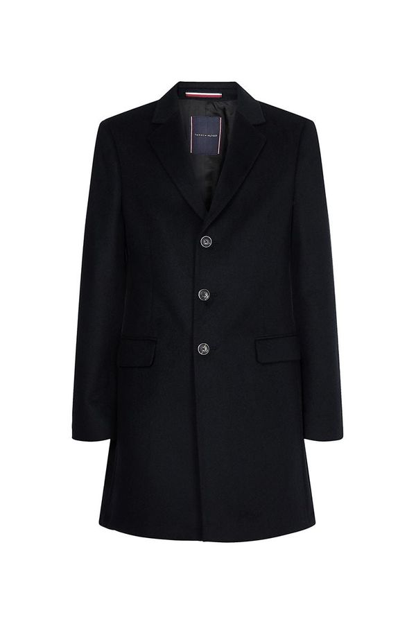 Tommy Hilfiger Coat - Tommy Hilfiger WOOL MIX COAT black