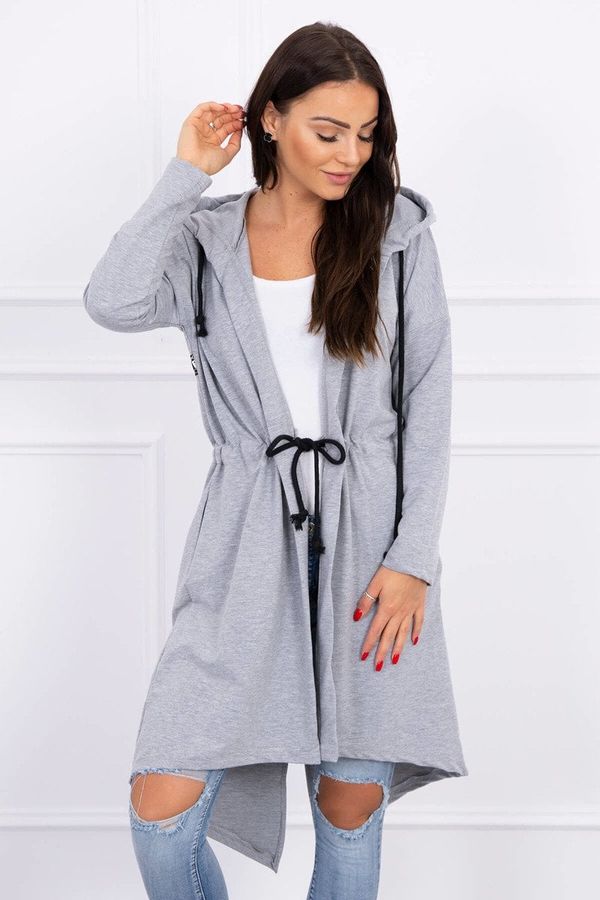 Kesi Coat with longer back grey