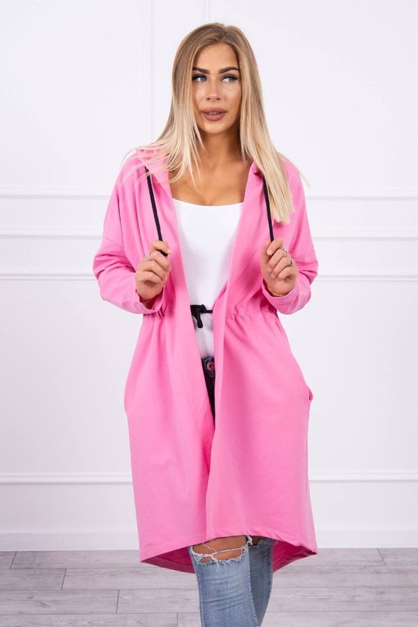 Kesi Coat with longer back light pink