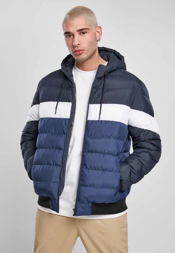 Urban Classics Colorblock Bubble Jacket Midnight/Dark Blue