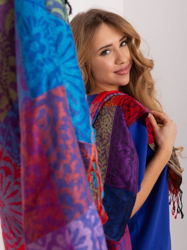 Fashionhunters Colorful long viscose scarf for women