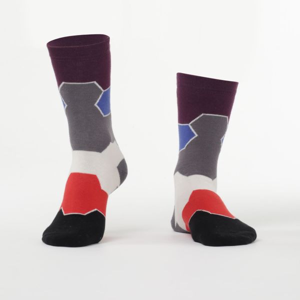 FASARDI Colorful women's socks with patterns