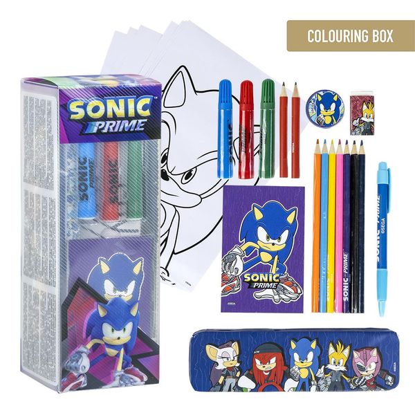 SONIC PRIME COLOURING STATIONERY SET SONIC PRIME