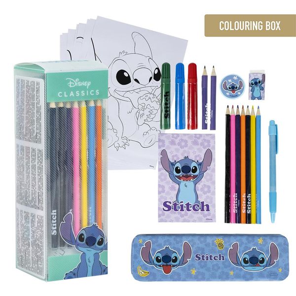 STITCH COLOURING STATIONERY SET STITCH