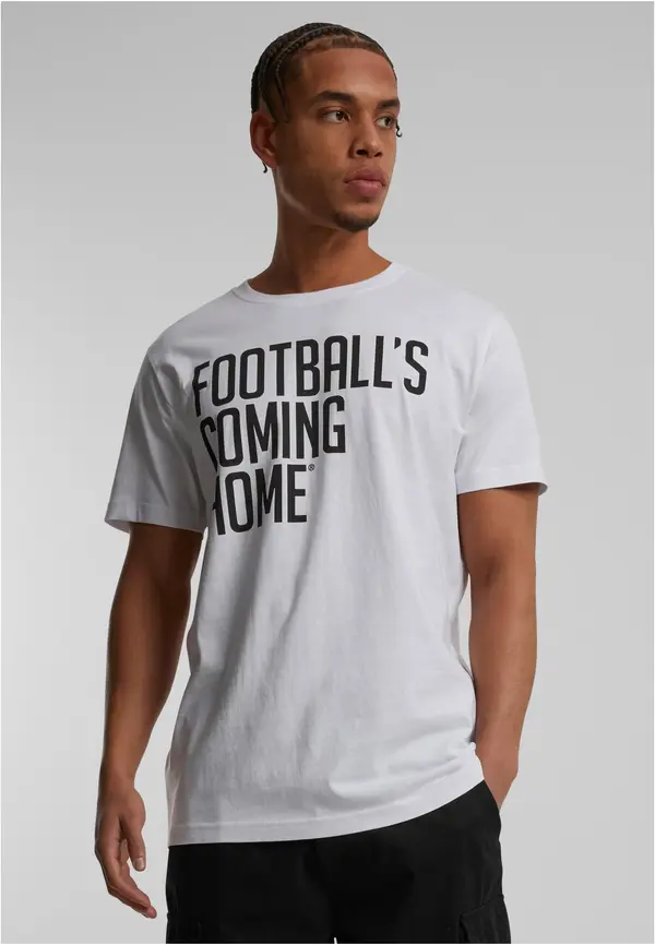 Merchcode Coming Home Logo Football T-Shirt White