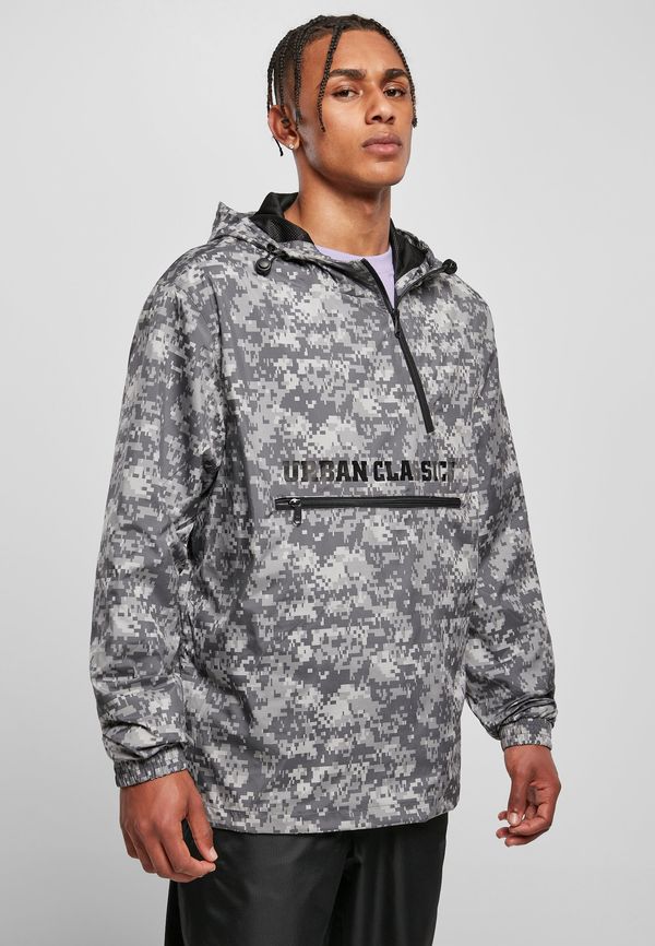 Urban Classics Commuter Pull Over Jacket Dark Digital Camouflage