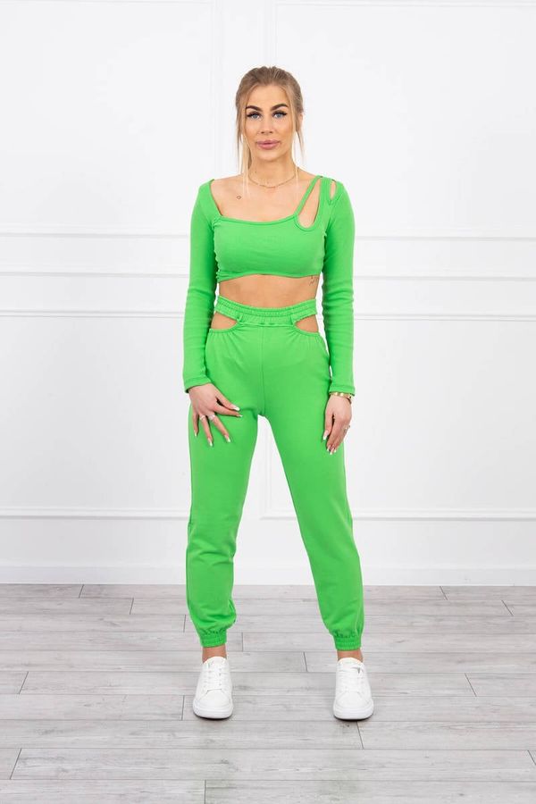 Kesi Complete with green neon blouse top