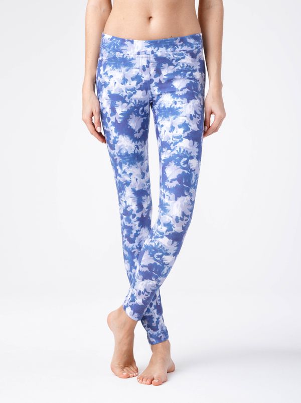 Conte Conte Woman's Leggings Blue-White