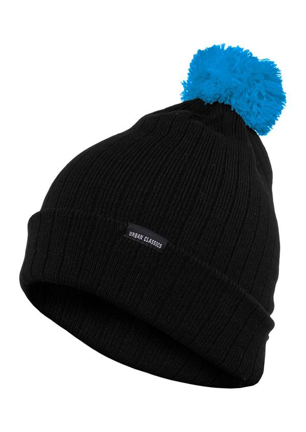 Urban Classics Accessoires Contrasting Bobble blk/tur beanie