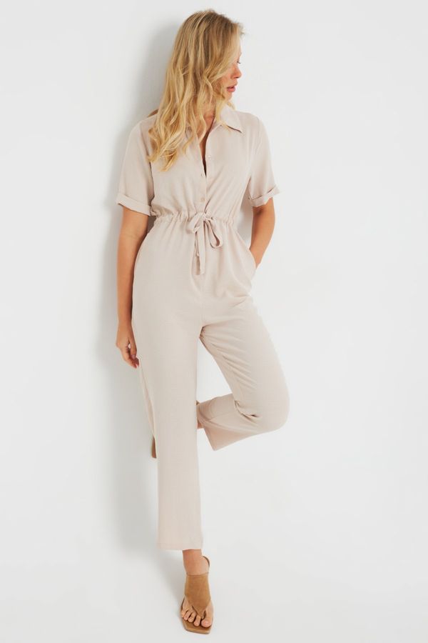 Cool & Sexy Cool & Sexy Women's Jumpsuit Vanilla Q985