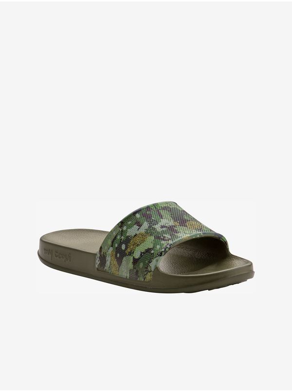 Coqui Coqui Tora Green Kids Camouflage Slippers - Boys