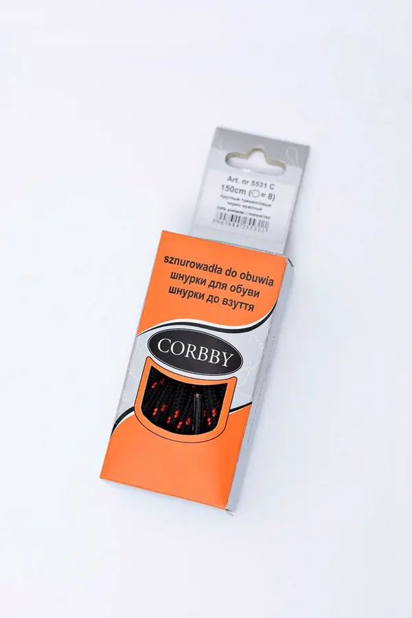 Corbby CORBBY Trekking Laces Black Red