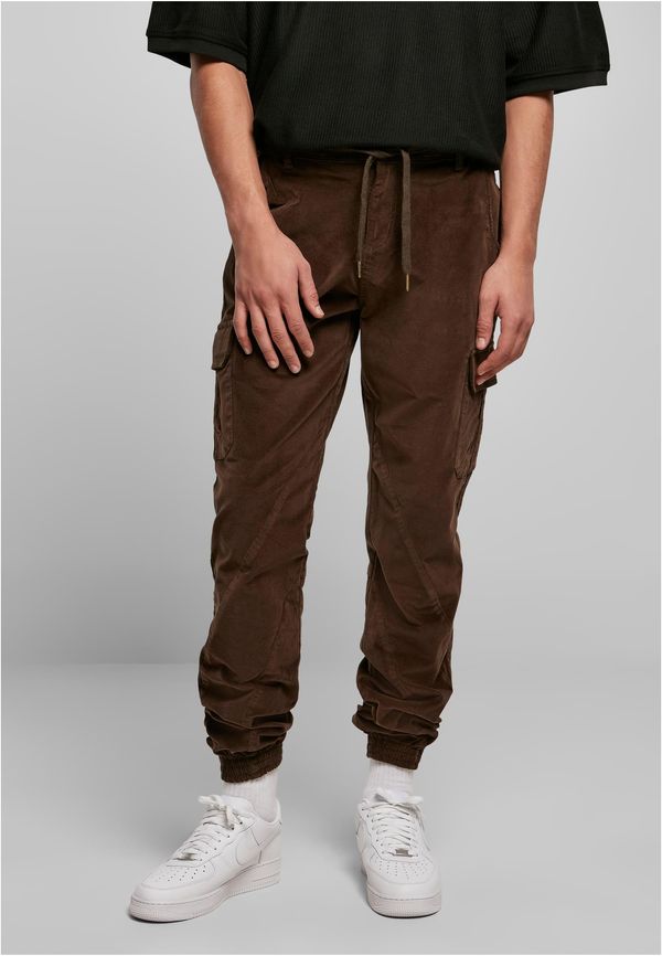 UC Men Corduroy Cargo Jogging Pants darkolive