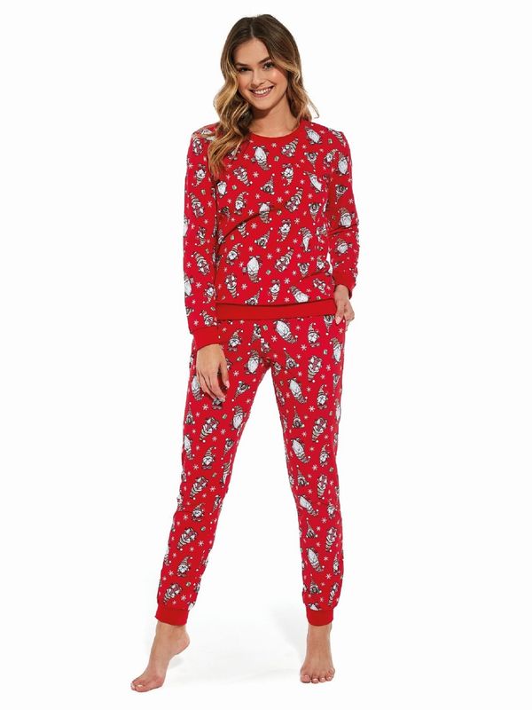 Cornette Cornette 163/335 Gnomes 3 L/R Pyjamas S-2XL Women's Red